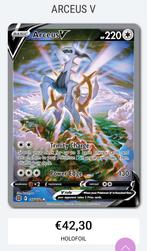 Pokemon Kaart Arceus V, Ophalen of Verzenden, Zo goed als nieuw, Losse kaart