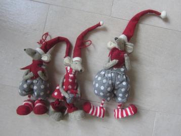 Kerst muizen gewolvilt achtig decoratie  hangen / zitten beschikbaar voor biedingen