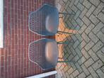 2x kunstof tuinstoel grijs mooi setje, Tuin en Terras, Overige Tuin en Terras, Ophalen of Verzenden, Gebruikt