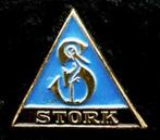 Stork speld blauw-zwart, Verzenden, Nieuw, Merk, Speldje of Pin