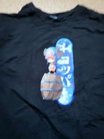 One piece anime manga Tony Tony chopper T-shirt maat XL, Ophalen of Verzenden, Zo goed als nieuw, Maat 56/58 (XL), Zwart