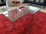 Metaform salontafels twee, per stuk te koop, Huis en Inrichting, Ophalen, 50 tot 100 cm, Minder dan 50 cm, Glas