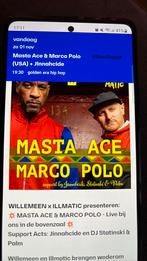 Concert kaartje masta ace en marco polo, Eén persoon, November