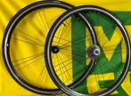 Zwart racefiets wielen set 11 sp Campagnolo cassette, Verzenden, Gebruikt, Overige typen