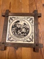 Vintage Tegeltableau De Landman, Gebruikt, Ophalen of Verzenden, Nvt, Bord