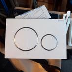 Geberit sigma 20 wit/chroom ,bedieningspaneel., Ophalen, Nieuw, Chroom, Toilet
