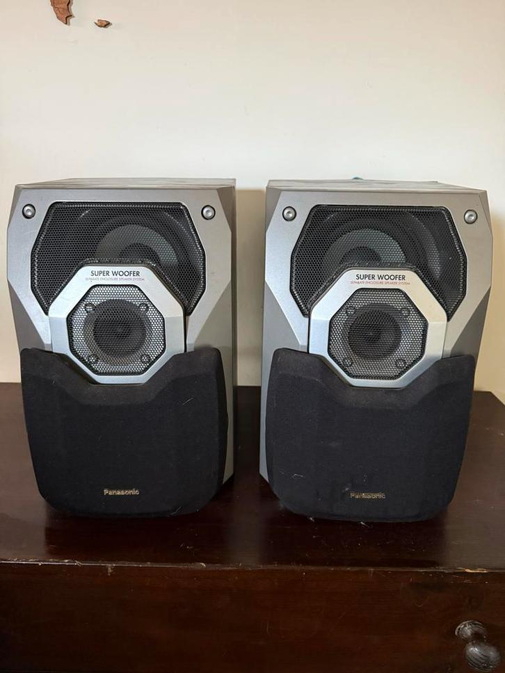 Panasonic SB-AK27 Speakers - Goed Geluid!, Audio, Tv en Foto, Luidsprekers, Gebruikt, Front, Rear of Stereo speakers, 60 tot 120 watt