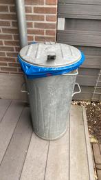 Zinken vuilnisbak  86 cm, 40 liter of meer, Ophalen of Verzenden, Zo goed als nieuw, 75 cm of meer