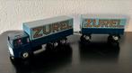 Tekno 452 Scania ‘Zurel’ vrachtwagen combinatie, Verzenden, Zo goed als nieuw, Bus of Vrachtwagen, Tekno