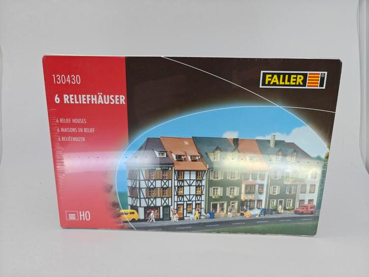 Faller 130430 - H0 Set van 6 Reliefhuizen, Hobby en Vrije tijd, Modeltreinen | H0, Nieuw, Brug, Tunnel of Gebouw, Gelijkstroom of Wisselstroom