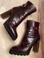 Tod’s enkellaars 38,5 Bordeaux rood, Kleding | Dames, Schoenen, Ophalen of Verzenden, Zo goed als nieuw, Rood