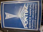 Pontiac service manual 1981, Auto-onderdelen, Ophalen, Voor, Pontiac, Motorkap