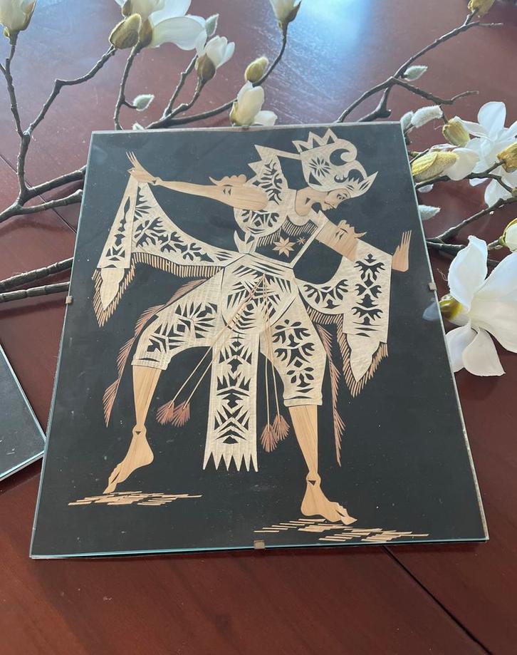 Wayang Wandpanelen Set - Indonesisch Handwerk, Antiek en Kunst, Kunst | Niet-Westerse kunst, Ophalen of Verzenden