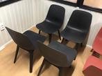 Odger Eetkamerstoelen - Set van 4, Huis en Inrichting, Ophalen, Kunststof, Zwart, Zo goed als nieuw