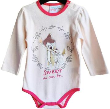 Bambi Rompertje Lange Mouw Disney - Maat 62/68 - 74/80 - 86 beschikbaar voor biedingen