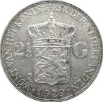 Nederland 2,5 gulden 1929 (zilver), Zilver, Ophalen of Verzenden, Koningin Wilhelmina, Losse munt
