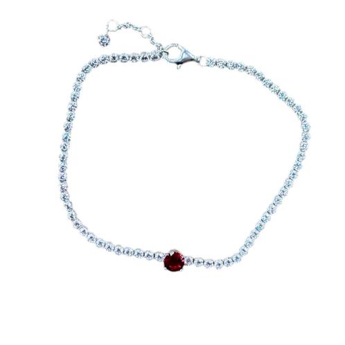 Pandora Sparkling Roundpave Tennis Armband 20cm, Sieraden, Tassen en Uiterlijk, Armbanden, Zo goed als nieuw