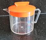 Melkkannetje met oranje deksel, Ophalen of Verzenden, Huis en Inrichting