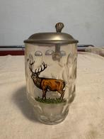 Bierpul,met hert motief, vintage, Verzamelen, Biermerken, Ophalen of Verzenden, Gebruikt, Pul(len), Overige merken
