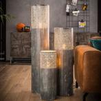 Vloerlamp cilinder grijs 90cm, Ophalen of Verzenden, Zo goed als nieuw