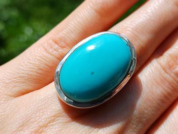 Vanoli 925 zilveren ring met Arizona turquoise maat 17 beschikbaar voor biedingen