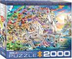 Eurographics: Unicorns Fantasy 2000 stukjes, Ophalen of Verzenden, 500 t/m 1500 stukjes, Nieuw, Legpuzzel