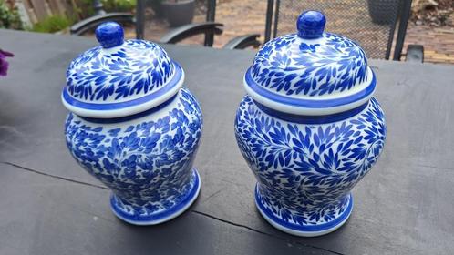 2 leuke delfts blauwe vaasjes, Antiek en Kunst, Antiek | Keramiek en Aardewerk, Ophalen