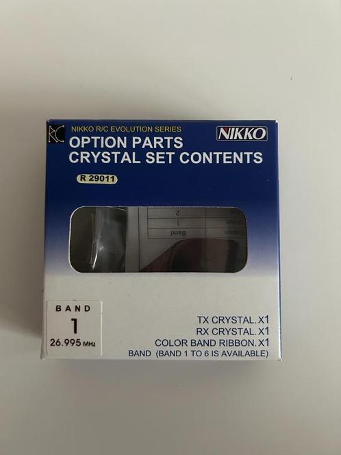 Nikko R29011 Band 1 26.995 mhz crystal set nieuw rc auto, Hobby en Vrije tijd, Modelbouw | Radiografisch | Auto's, Nieuw, Onderdeel