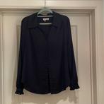 Ladress blouse zwart satijn maat XL, Verzenden, Zwart, Maat 42/44 (L), Zo goed als nieuw