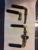 Deurklinken messing bakeliet, Doe-het-zelf en Verbouw, Hang- en Sluitwerk, Ophalen of Verzenden, Gebruikt, Koper of Messing, Klink of Kruk