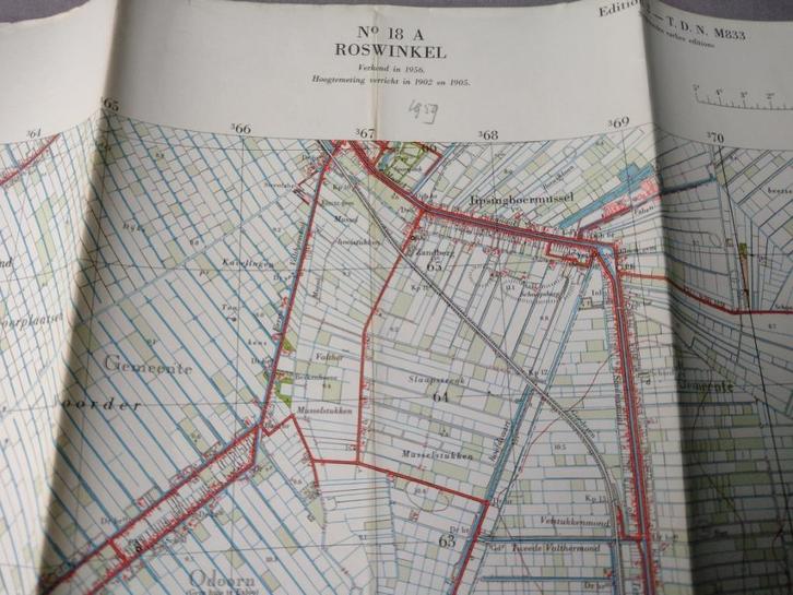 18 A Roswinkel Ter Apel  Odoorn Jipsingboermussel 1959, Antiek en Kunst, Kunst | Litho's en Zeefdrukken, Ophalen of Verzenden