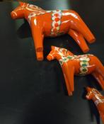 Vintage Dala paarden 3 stuks, Antiek en Kunst, Kunst | Beelden en Houtsnijwerken, Ophalen of Verzenden