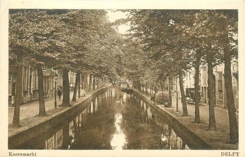 (379-156-015) Delft Koornmarkt, Verzamelen, Ansichtkaarten | Nederland, Zuid-Holland, Verzenden
