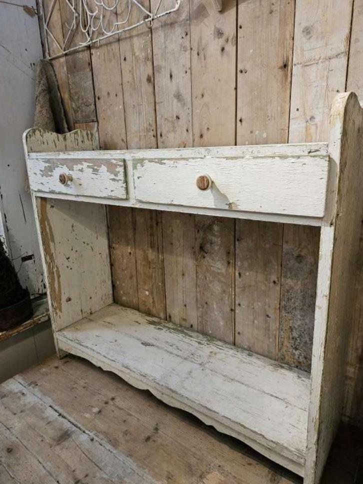 brocant kastje,bankje ``WOONWINKEL RUSTIEK``, Antiek en Kunst, Curiosa en Brocante, Ophalen