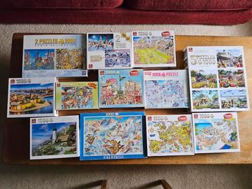 Diverse King puzzels 1000 stukjes beschikbaar voor biedingen