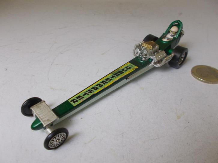 1970 Corgi Toys 162 QUARTERMASTER DRAGSTER (Green), Hobby en Vrije tijd, Modelauto's | 1:43, Gebruikt, Auto, Corgi, Ophalen of Verzenden