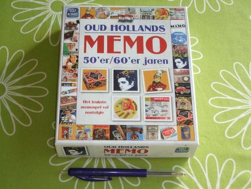 Oud Hollands Memo 50'er / 60'er jaren, Hobby en Vrije tijd, Gezelschapsspellen | Overige, Zo goed als nieuw, Een of twee spelers