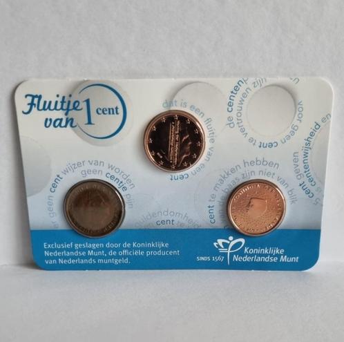 Coincard 2015 - Fluitje van één cent coincard 2015, Postzegels en Munten, Munten | Nederland, 1 cent, Koningin Juliana, Ophalen of Verzenden