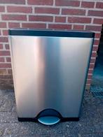 Prullenbak / afvalbak Simplehuman groot Goede staat!, 40 liter of meer, Ophalen, Gebruikt, 50 tot 75 cm