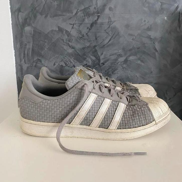 Adidas superstar Weave Heren schoenen Sneakers Grijs Maat 44, Kleding | Heren, Schoenen, Gedragen, Sneakers of Gympen, Ophalen of Verzenden