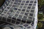 Clayre & Eef Plaid met patchwork motieven blauw / wit 230cm, Huis en Inrichting, Ophalen of Verzenden, Gebruikt