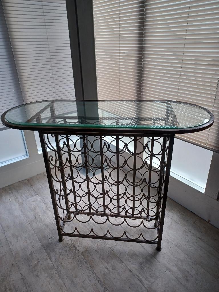 wijnrek hand gelast., Ophalen, Gebruikt, 5 tot 15 flessen, Metaal