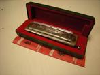Chromatische mondharmonica (Hohner), Gebruikt, Ophalen of Verzenden, X, Met koffer of doosje