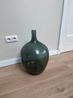 Grote glazen fles, Huis en Inrichting, Woonaccessoires | Vazen, Ophalen, 50 tot 75 cm, Groen, Glas