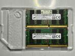 2x MICRON 16GB (32GB) DDR4 2666MHZ SO-DIMM, 32 GB, DDR4, Ophalen of Verzenden, Zo goed als nieuw
