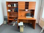 Bureau met computer, Huis en Inrichting, Kasten | Computermeubels, Ophalen, Gebruikt, 120 tot 170 cm, Hout