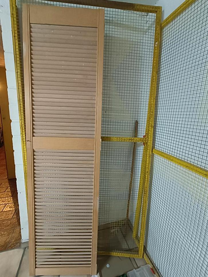 Louvre deur, Doe-het-zelf en Verbouw, Deuren en Horren, Zo goed als nieuw, Binnendeur, Minder dan 200 cm, Minder dan 80 cm, Hout