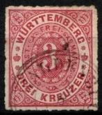 Mooi kavel oud Duits Wurttemberg HZM679., Postzegels en Munten, Postzegels | Europa | Duitsland, Overige periodes, Verzenden, Gestempeld