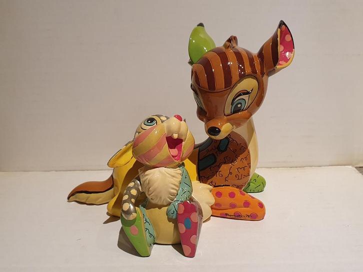 Britto Disney Bambi and Thumper Figurine, Verzamelen, Disney, Gebruikt, Beeldje of Figuurtje, Bambi of Dumbo, Ophalen of Verzenden