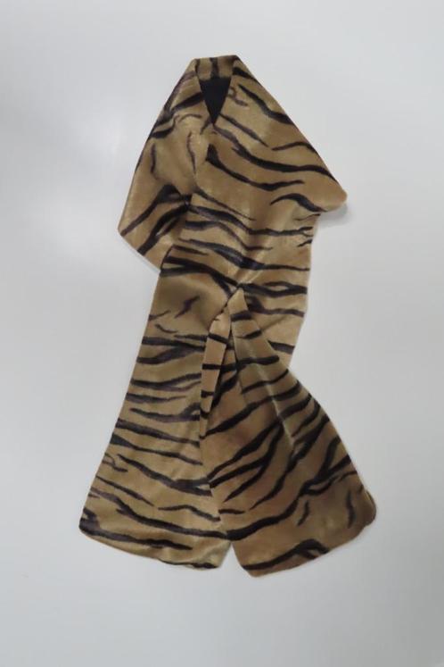 Sjaal Bruin Tijger Print (3112), Kleding | Dames, Mutsen, Sjaals en Handschoenen, Zo goed als nieuw, Sjaal, Ophalen of Verzenden